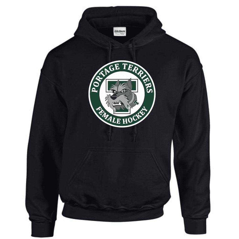 G185 Gildan Heavy Blend 8 oz., 50/50 Hooded Sweatshirt - Black