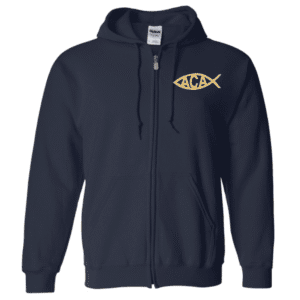 G186 Gildan Heavy Blend 8 oz., 50/50 Full-Zip Hooded Sweatshirt - Navy